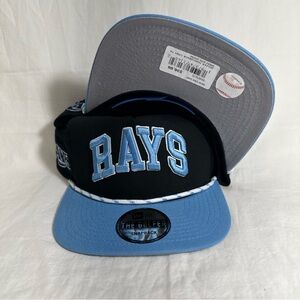 New Era Tampa Bay Rays Throwback Golfer Trucker Snapback Hat Rope Dad Cap New